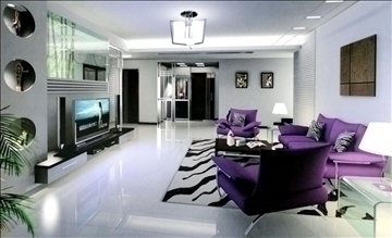 living room724 3d model 3ds max 95457