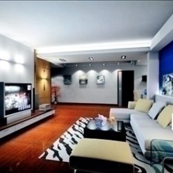 living room725 3d model 3ds max 95459