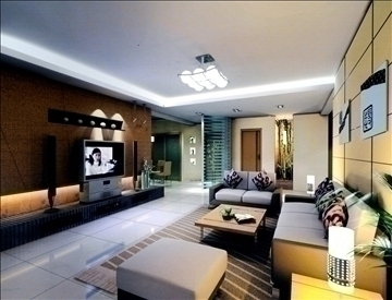 living room764 3d model 3ds max 95653