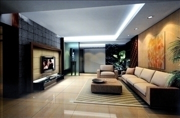 living room831 3d model 3ds max 95784