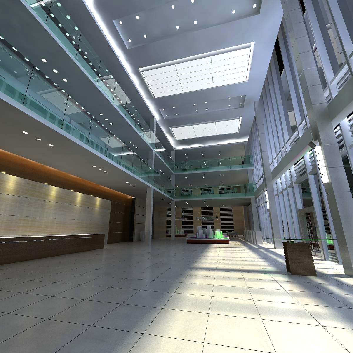 lobby 002 two 3d model max 141006