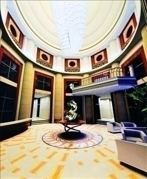 lobby 050 3d model 3ds max 90157