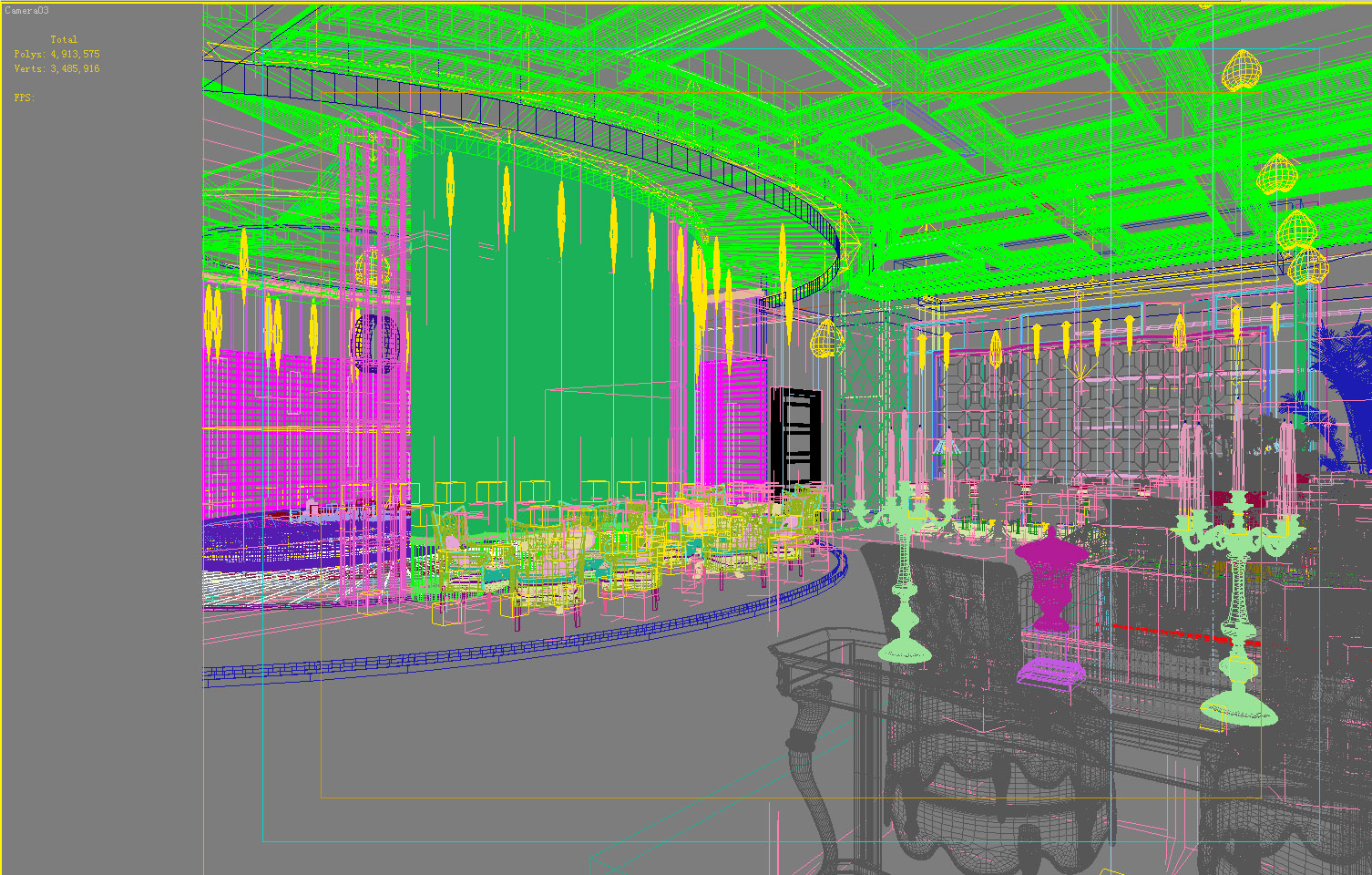 lobby 082 3d model max 125833