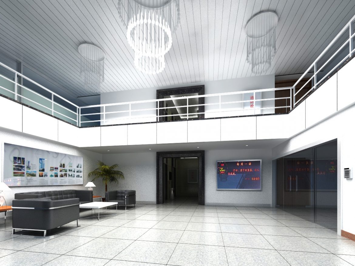 lobby 195 two 3d model max 137149