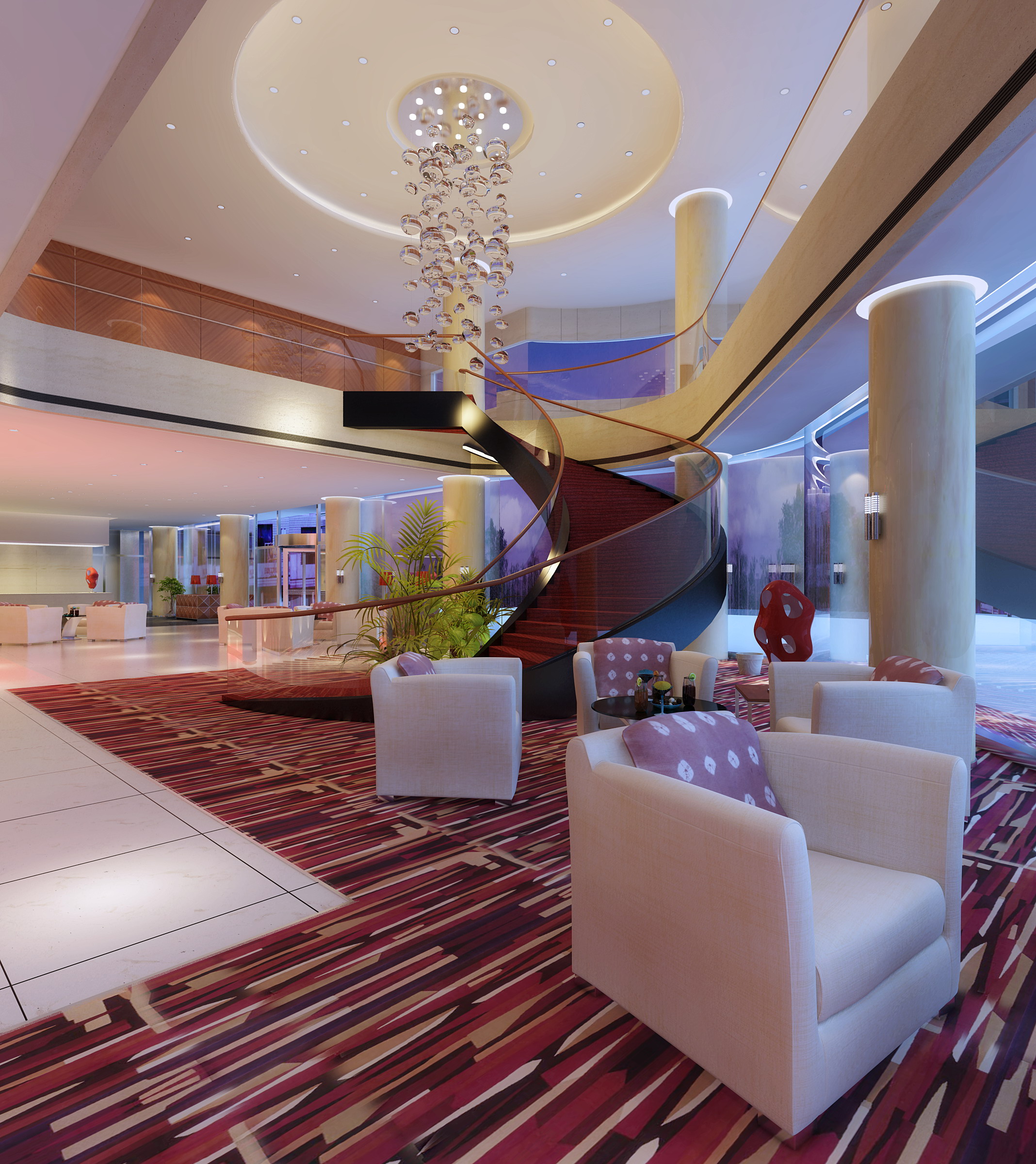lobby 2123 3d model max 143695