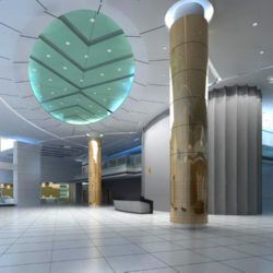 lobby area 167 two 3d model max 137093