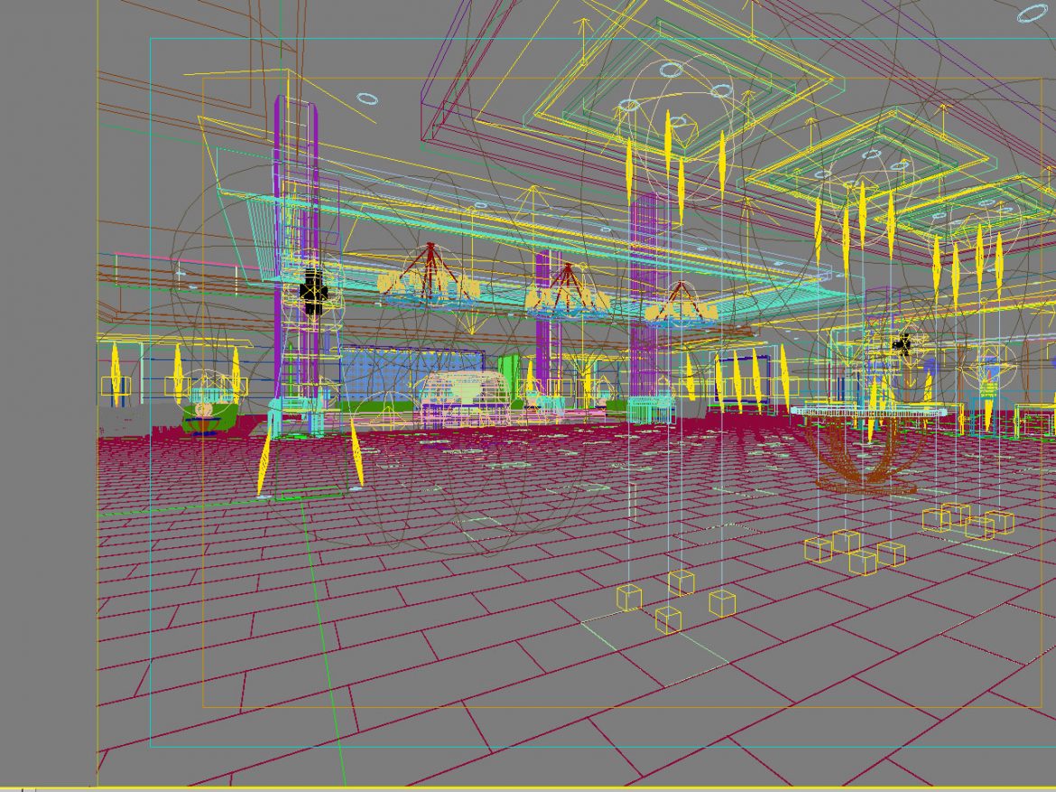 lobby spaces 120 two 3d model max 143657