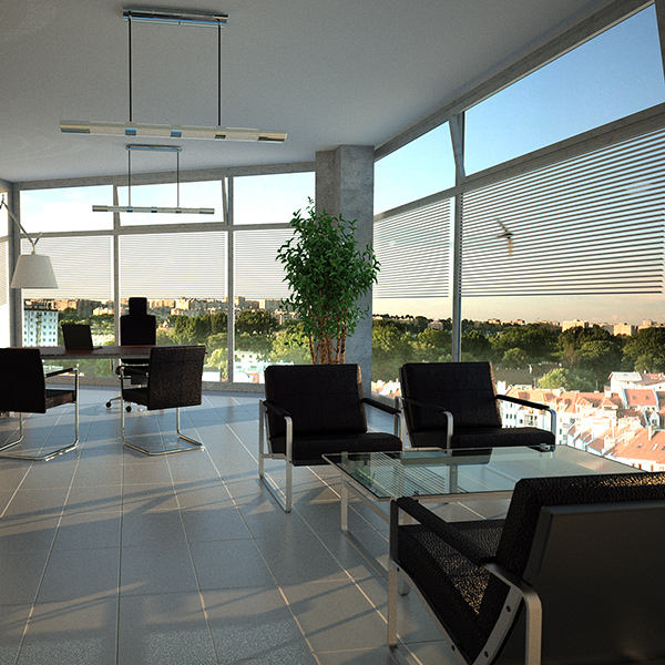 maxwell render scene: office building interior 3d model 3ds max dwg lwo hrc xsi texture wrl wrz obj other 117879