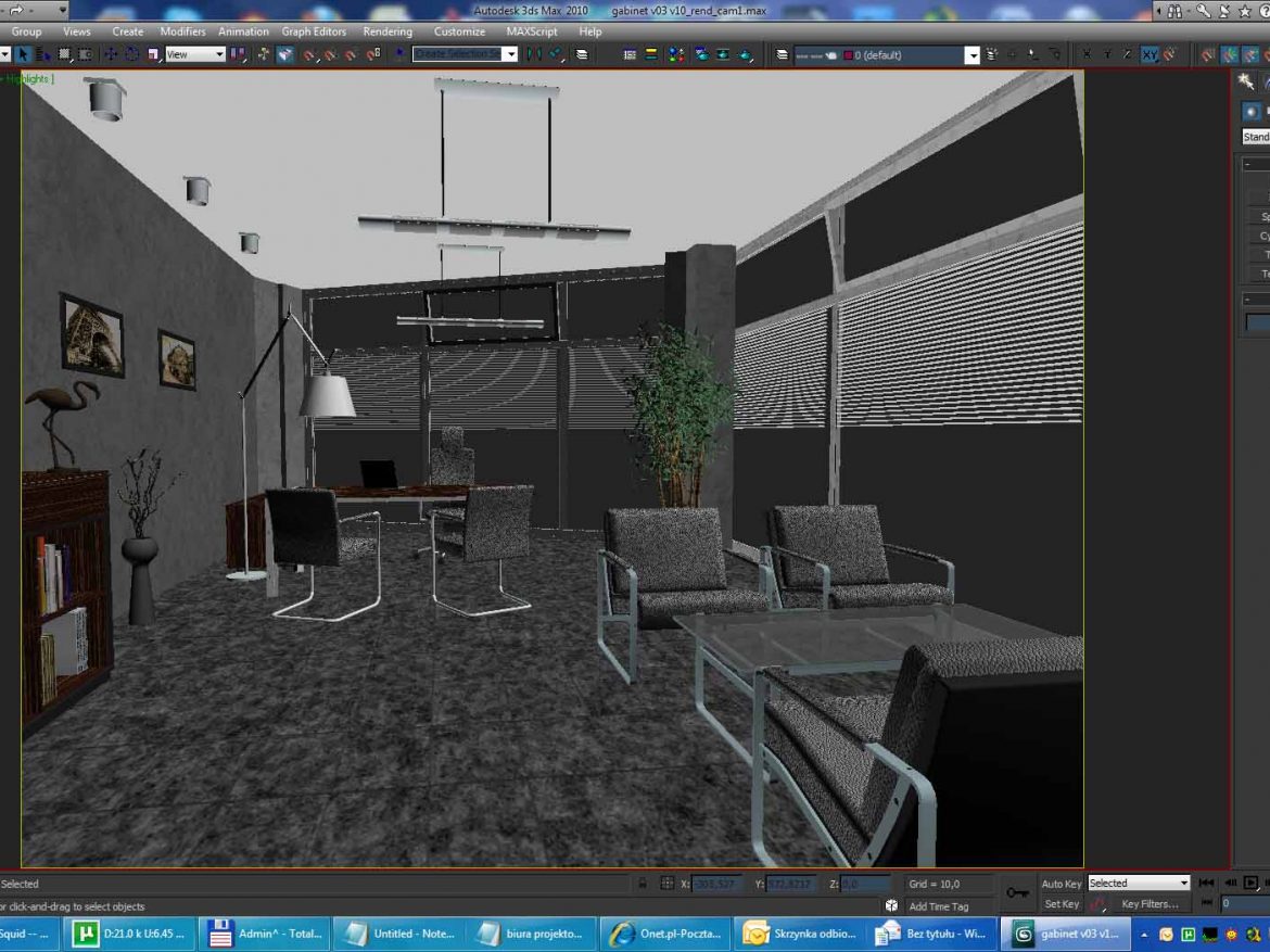 maxwell render scene: office building interior 3d model 3ds max dwg lwo hrc xsi texture wrl wrz obj other 117881