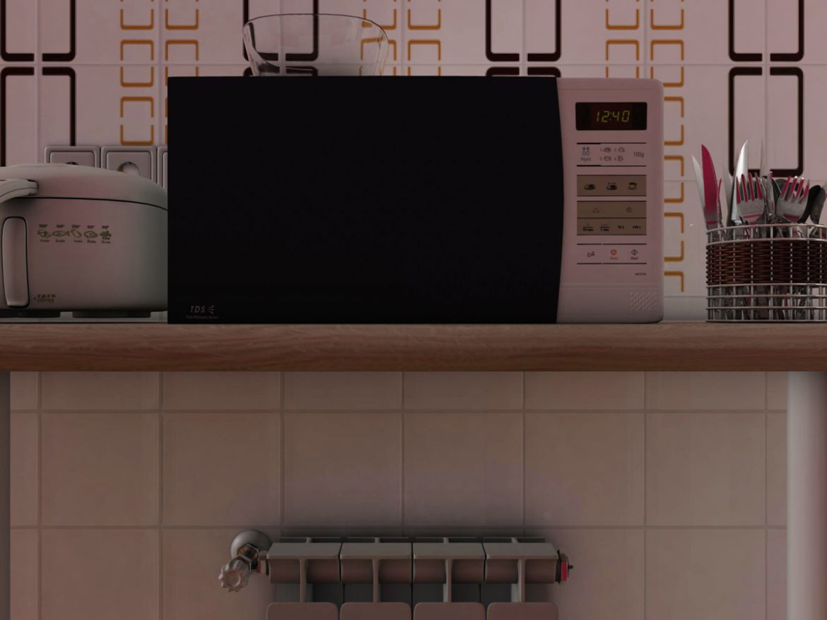 photorealistic kitchen scene 3d model 3ds max fbx c4d ma mb obj 159514