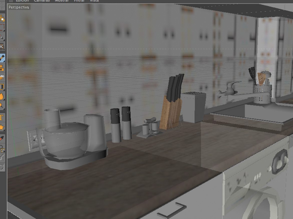 photorealistic kitchen scene 3d model 3ds max fbx c4d ma mb obj 159518
