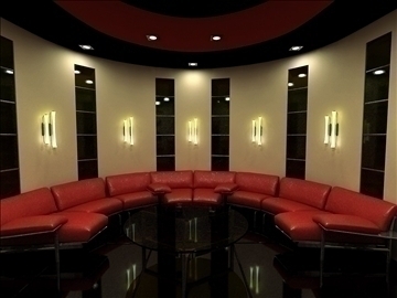 private cinema hall 3d model max 79405
