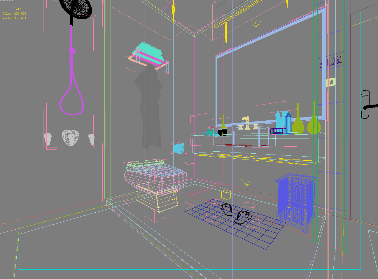 public toilet 014 3d model max 138133