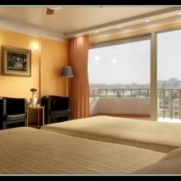 realistic highly detailed hotel room 3d model 3ds max obj 77233