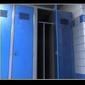 realistic highly detailed locker room. 3d model 3ds max obj 77238