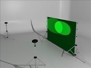 Realistic Studio Stand 3d Model Flatpyramid
