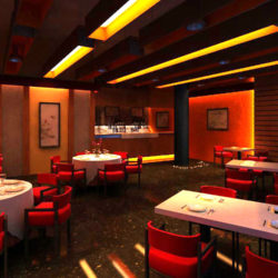 restaurant 047 two 3d model max 145387