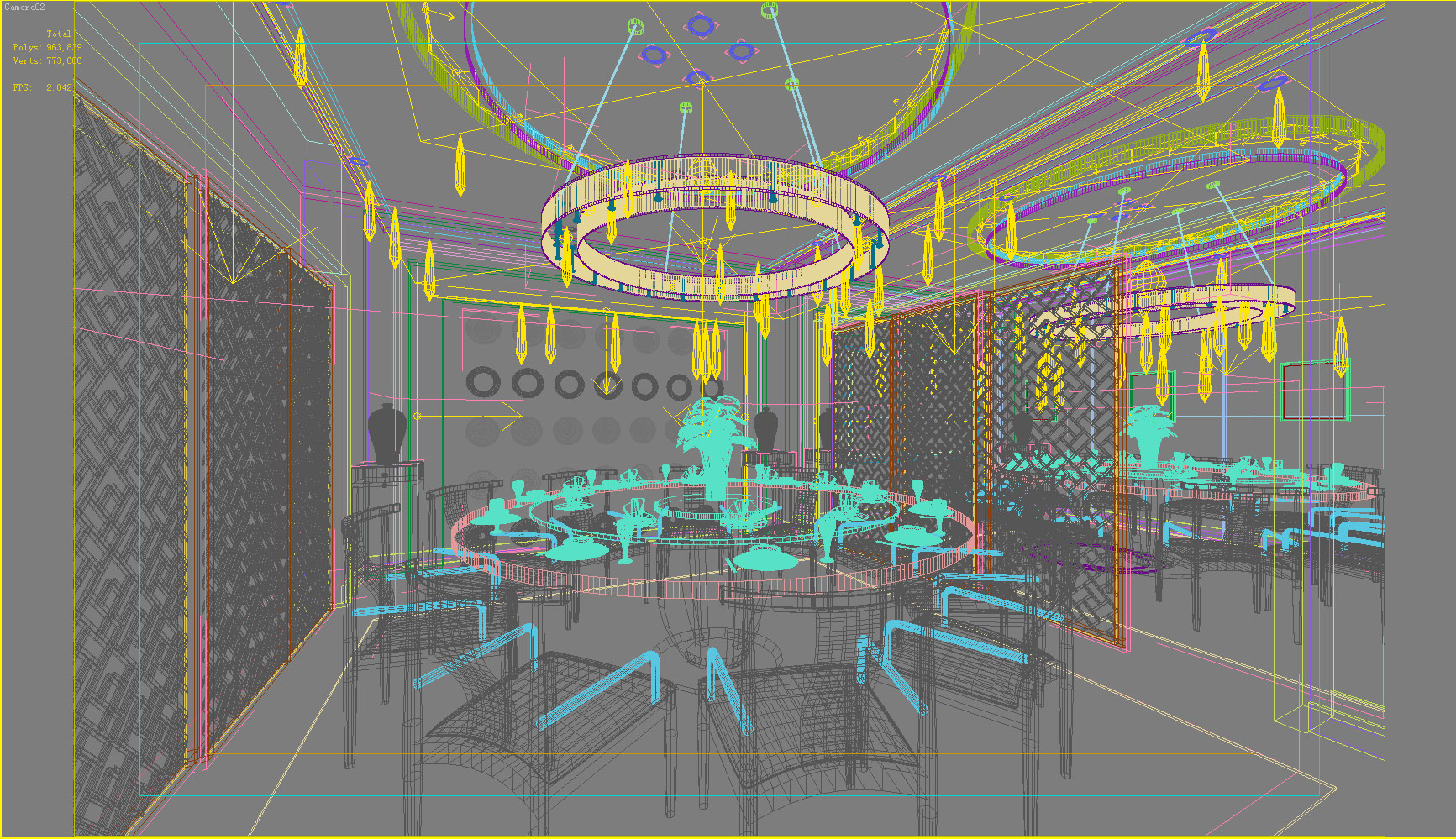 restaurant 064 3d model max 137716