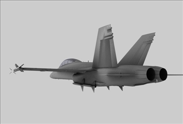f18 fighter plane 3d model 3ds c4d 109305
