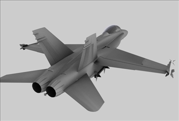 f18 fighter plane 3d model 3ds c4d 109306