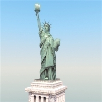 liberty island scene statue of liberty 3d model 3ds max fbx lwo ma mb hrc xsi texture obj 107692