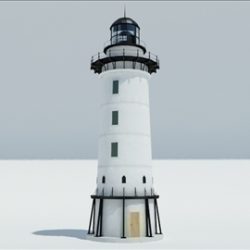 lighthouse v2 3d model 3ds max obj 102398
