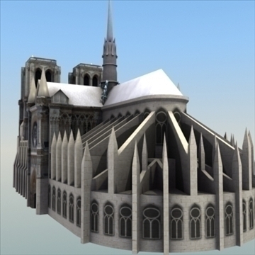 Notre Dame De Paris Cathedral 3d Model Flatpyramid