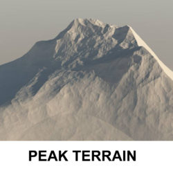 terrain peak 3d model 3ds c4d lwo obj 118410