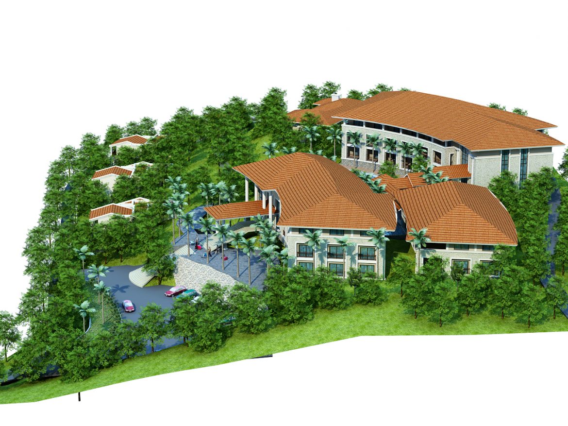 moutain resort hotel 3d model max other 159071