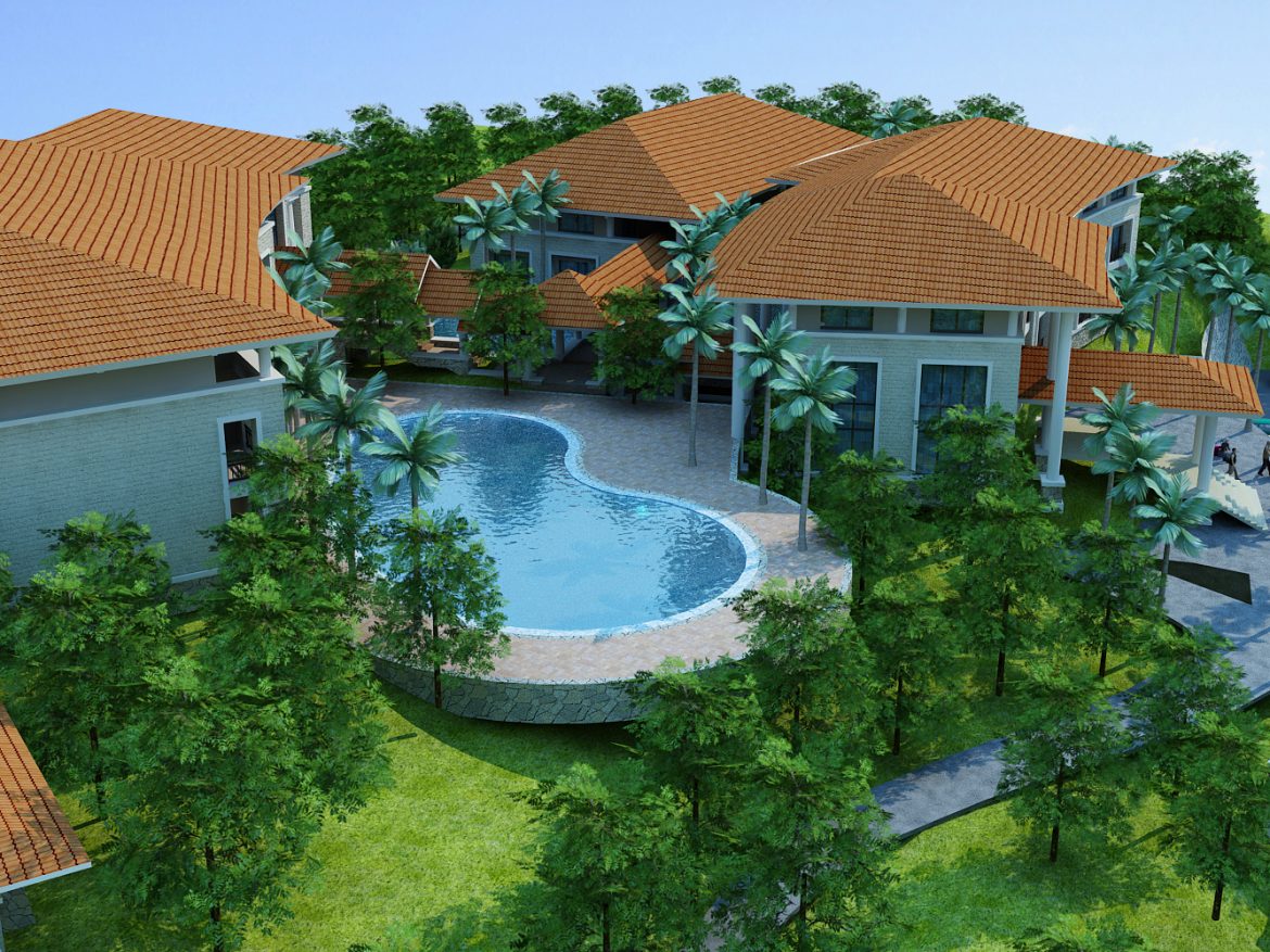 moutain resort hotel 3d model max other 159077