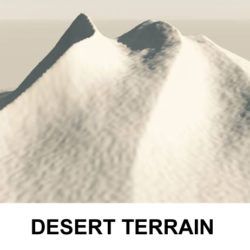 terrain desert 3d model 3ds c4d lwo obj 121080