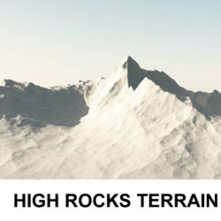 terrain high rocks 3d model 3ds c4d lwo 121159
