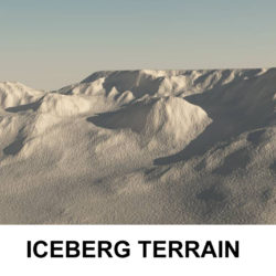 terrain iceberg 3d model 3ds c4d lwo obj 118384