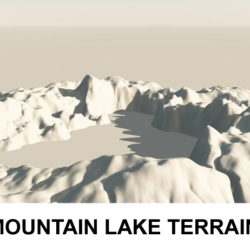 terrain mountain lake 3d model 3ds c4d lwo obj 121165