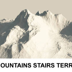 terrain mountains with stairs 3d model 3ds c4d lwo obj 121240