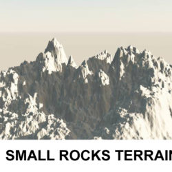 terrain small rocks 3d model 3ds c4d lwo obj 121308