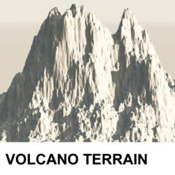terrain volcano 3d model 3ds c4d lwo obj 121570