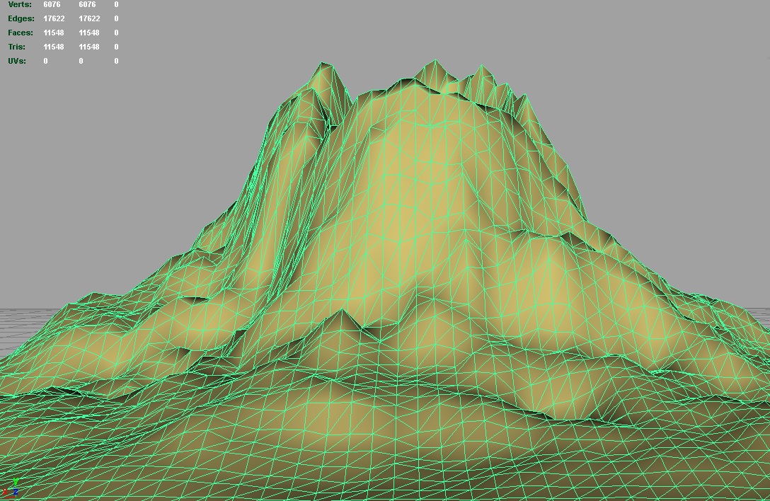 terrain volcano 3d model 3ds c4d lwo obj 121572