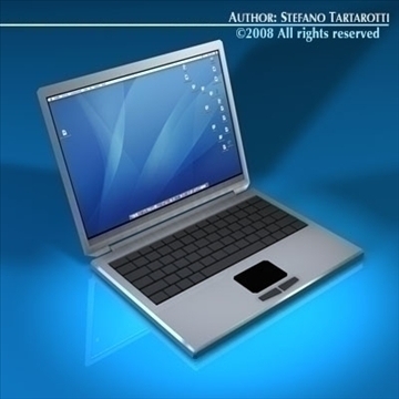 laptop 3d model 3ds dxf c4d obj 88916