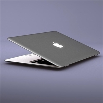 laptop apple macbook air 3d model 3ds dxf fbx c4d x obj 87793