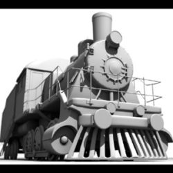 train 3d model lwo obj 97604