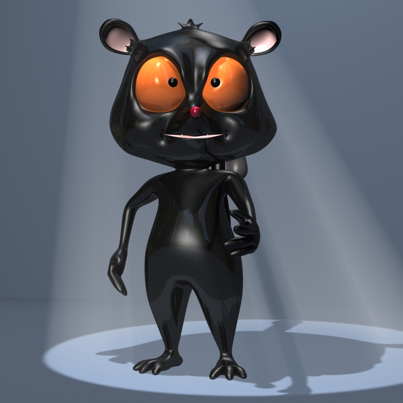 black lemure character 3d model 3ds max fbx lwo obj 145163