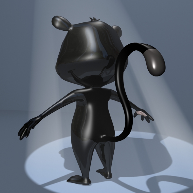 black lemure character 3d model 3ds max fbx lwo obj 145166