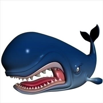 monstro cartoon whale rigged 3d model 3ds max fbx lwo obj 107282