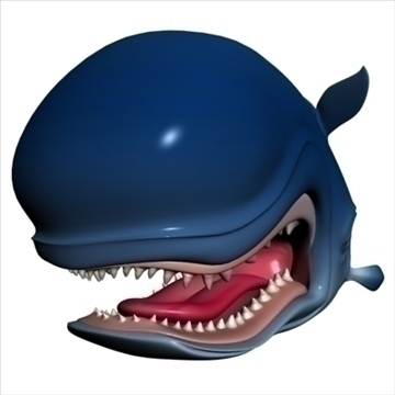 monstro cartoon whale rigged 3d model 3ds max fbx lwo obj 107283