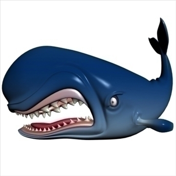 monstro cartoon whale rigged 3d model 3ds max fbx lwo obj 107284