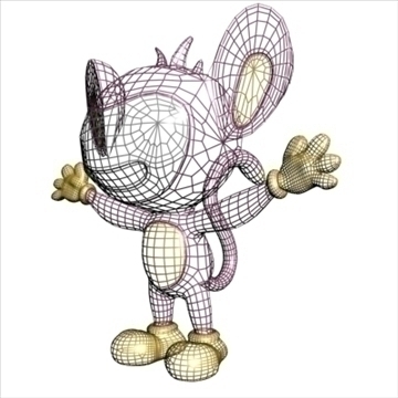 Pokemon Like Monkey Rigged 3d Model Flatpyramid