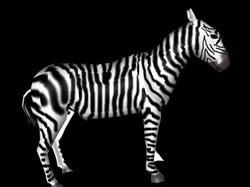 zebra 3d model 3ds max blend lwo obj 90982