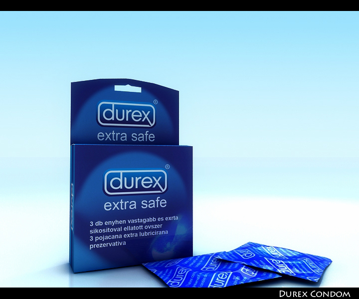 durex condom 3d model 3ds max fbx obj 116102