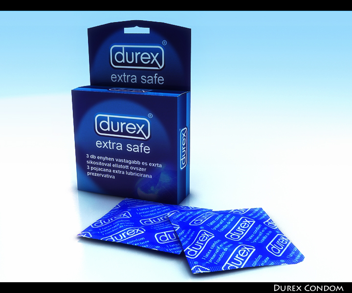 durex condom 3d model 3ds max fbx obj 116103